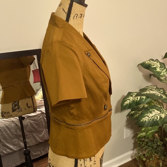 NWT Worthington Womens Short Utility Jacket, Sz. S, Monk Brown - Picture 4 of 13